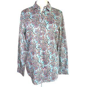 Brooks Brothers Womens Fitted Shirt Blouse Size 8 Long Sleeve Multicolor Luxury‎